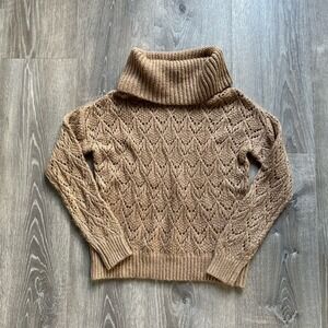 Absolutely Famous Women's Tan‎ and Brown Sweater Size Small